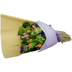 Charming Blush Tulip Ensemble