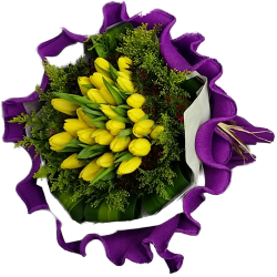 Twenty Five Tulips Bouquet  Always 25 Years Old